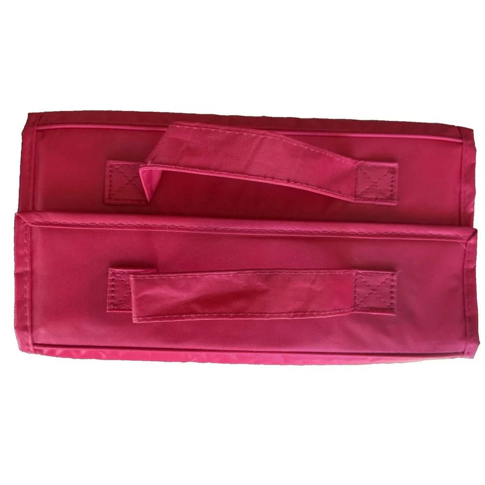 JOY MANGANO Better Beauty Roll Up Case Large Hot Pink Travel Organizer NWOT